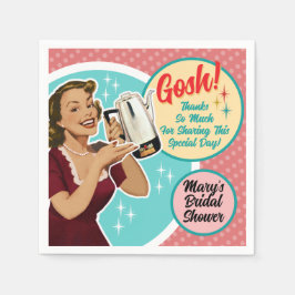 Guardanapo De Papel Feliz Chá de panela de Famílias Napkins