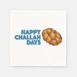 Guardanapo De Papel Feliz Challah Days Hanukkah Chanukah Foliday