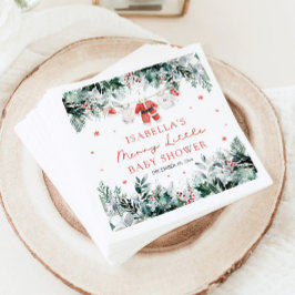 Guardanapo De Papel Feliz de roupas de bebê natalino Chá de fraldas pe