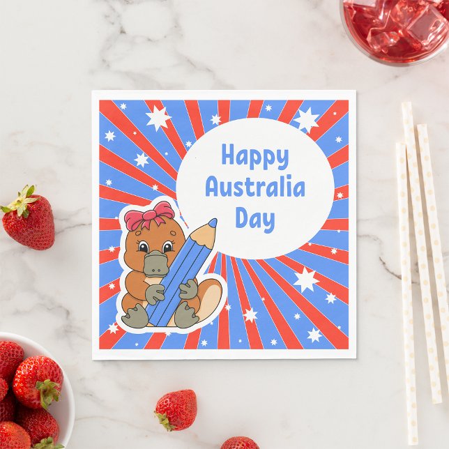 Guardanapo De Papel Feliz Dia da Austrália (Criador carregado)