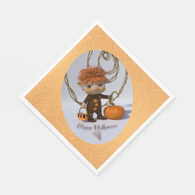 Guardanapo De Papel Feliz Dia das Bruxas! (Quina)