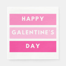 Feliz dia de Galentine Napkin
