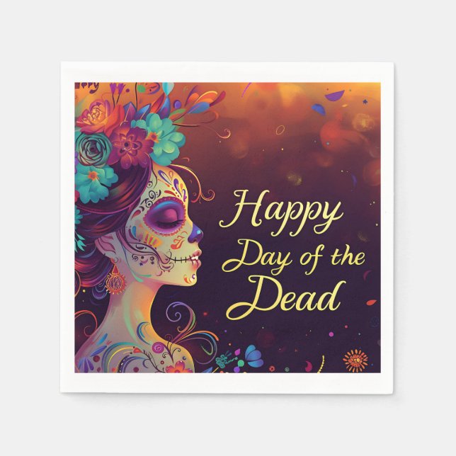 Guardanapo De Papel Feliz Dia Do Livro Morto (Frente)