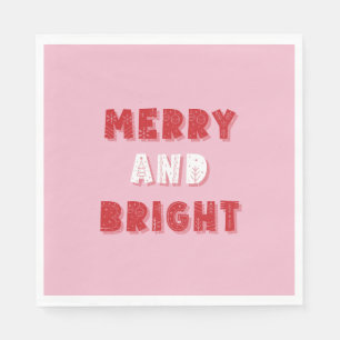 Guardanapo De Papel Feliz e Brilho, Feliz Natal, Natal, Rosa