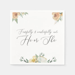 Guardanapo De Papel Feliz e Maravilhosamente Gênero Revela Napkin