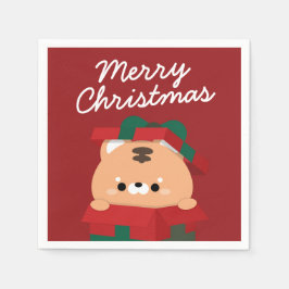 Guardanapo De Papel Feliz e Simples Feliz Natal