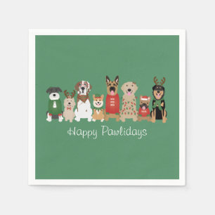 Guardanapo De Papel Feliz Feliz Dia dos Cães Vermelhos
