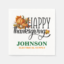 Guardanapo De Papel Feliz Festa de Ação de Graças