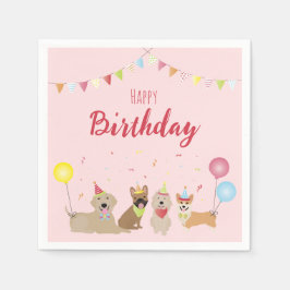 Guardanapo De Papel Feliz Festa de Aniversário
