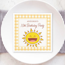 Feliz Festa de Aniversário de criança Sol