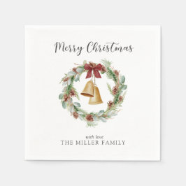 Guardanapo De Papel Feliz Frota de Natal com Ouros