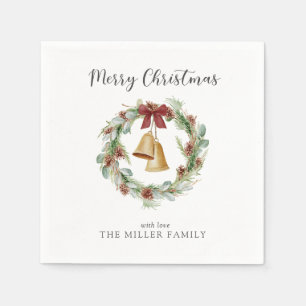 Guardanapo De Papel Feliz Frota de Natal com Ouros
