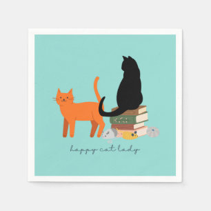 Guardanapo De Papel Feliz Gato