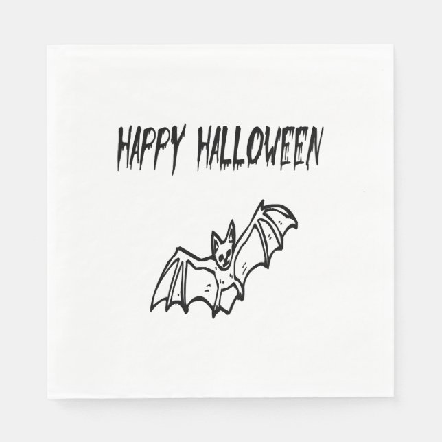 Guardanapo De Papel feliz halloween (Frente)