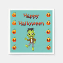 Feliz Halloween do pequeno Frankenstein