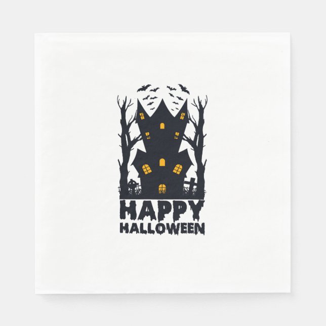 Guardanapo De Papel Feliz Halloween Halloween Feliz Halloween (Frente)