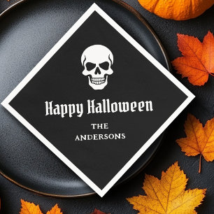 Guardanapo De Papel Feliz Halloween mauzão nome personalizado ou texto