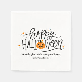 Guardanapo De Papel Feliz Halloween Personalizado