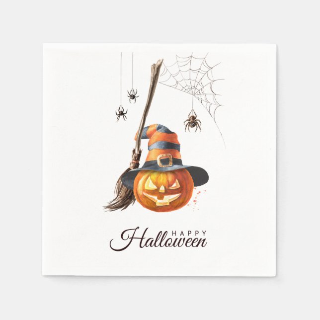 Guardanapo De Papel Feliz Halloween Pumpkin (Frente)