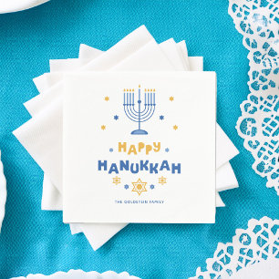 Guardanapo De Papel "Feliz Hanukkah" Personalizado