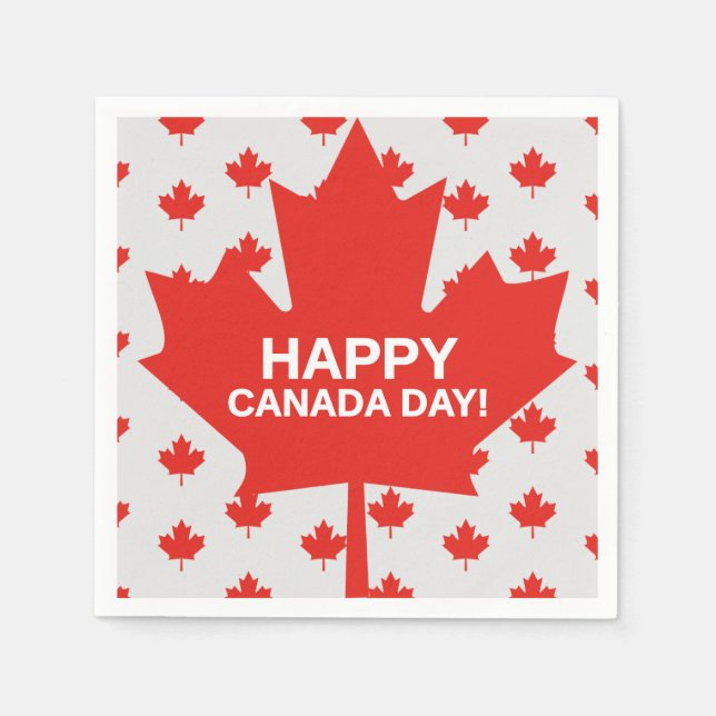 Guardanapo De Papel Feliz Jornal do Canadá Napkins (Frente)