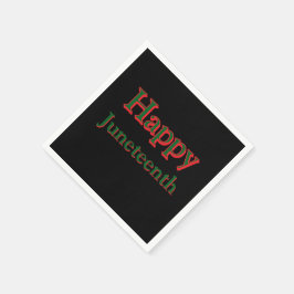 GUARDANAPO DE PAPEL FELIZ JUNETEENTH NAPKINS