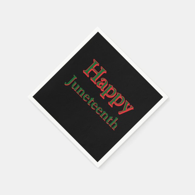 GUARDANAPO DE PAPEL FELIZ JUNETEENTH NAPKINS (Canto)