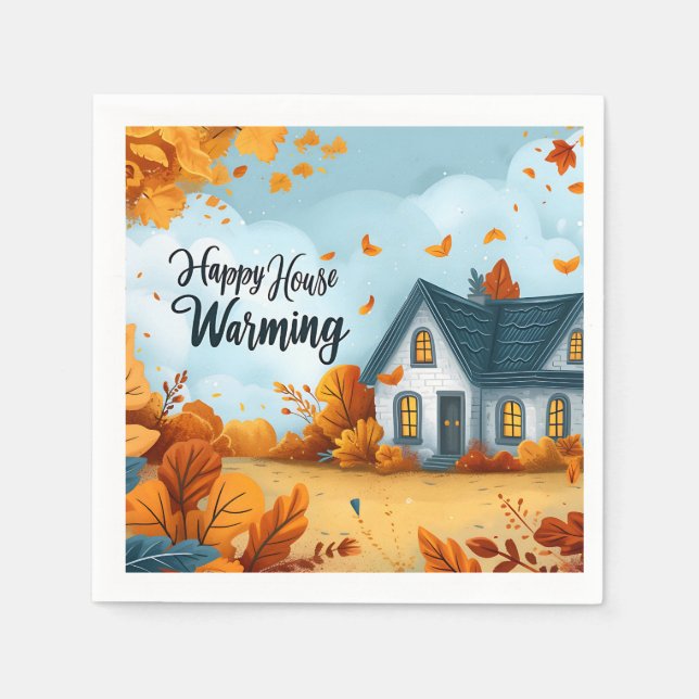 Guardanapo De Papel Feliz lar, Napkins (Frente)