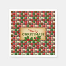 Feliz Livro de Natal Napkins