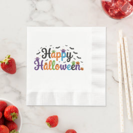 Guardanapo De Papel Feliz Monstros de Halloween