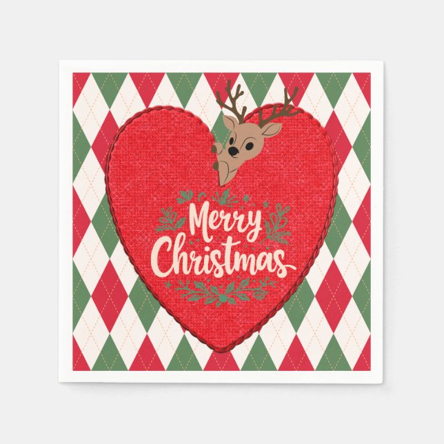 Guardanapo de papel Feliz Natal (Frente)