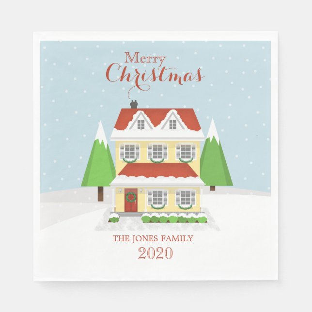 Guardanapo De Papel Feliz Natal (Frente)