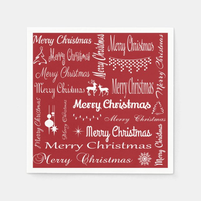 Guardanapo De Papel Feliz Natal (Frente)