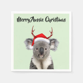Guardanapo De Papel Feliz Natal Australiano Koala