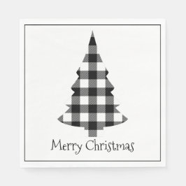 Guardanapo De Papel Feliz Natal Buffalo Xadrez Russo Natal