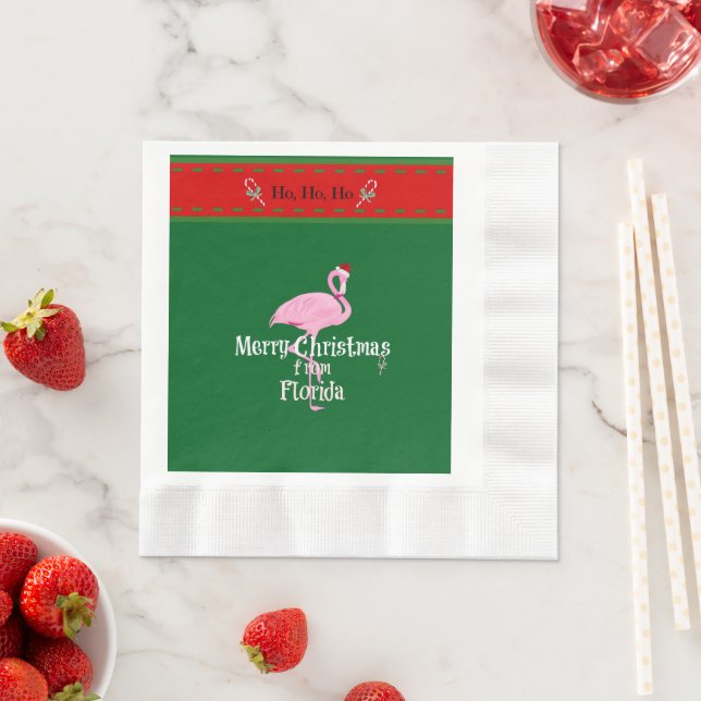 Guardanapo De Papel Feliz Natal da Flórida (Insitu)