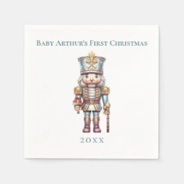 Guardanapo De Papel Feliz Natal de 1rua do Bebê Nutcracker