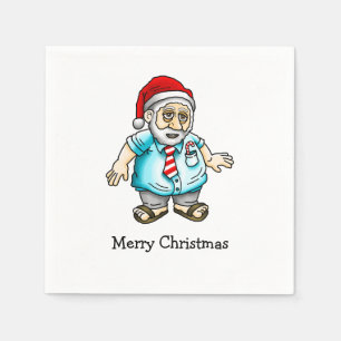 Guardanapo De Papel Feliz Natal de Papais noeis em Sandals