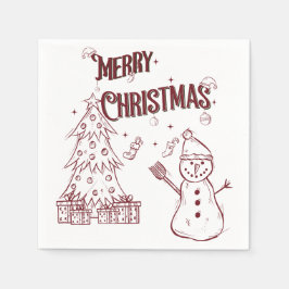 Guardanapo De Papel Feliz Natal Divertido