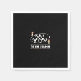 Guardanapo De Papel Feliz Natal É a Design da Estação Festiva