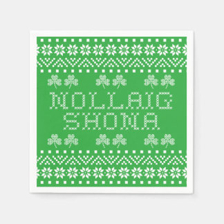 Guardanapo De Papel Feliz Natal em gaélico irlandês Nollaig Shona