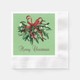 Guardanapo De Papel Feliz Natal Mistletopaper Napkins cunhado