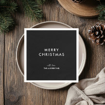 Feliz Natal - Nome Personalizado Preto