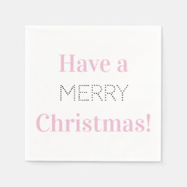 Guardanapo De Papel Feliz Natal | Partido da Tipografia Rosa