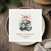 "Feliz Natal personalizado com Photo Napkin