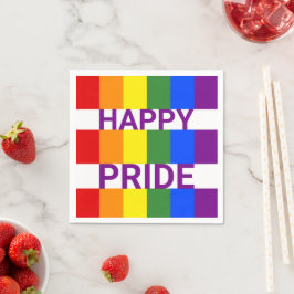 Guardanapo De Papel Feliz Orgulho Moderno do Rainbow Party