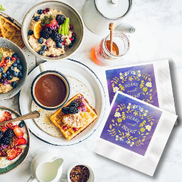 Guardanapo De Papel FELIZ ouro E BRILHO personalizados