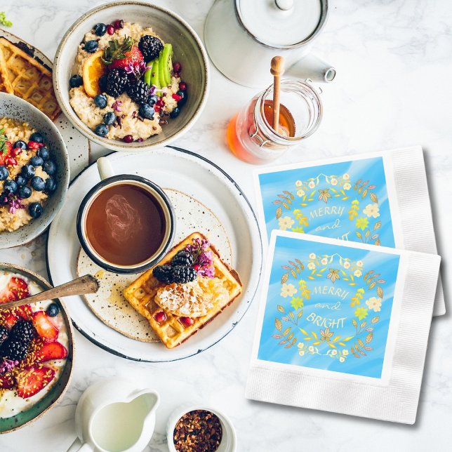 Guardanapo De Papel FELIZ ouro E BRILHO personalizados (Criador carregado)