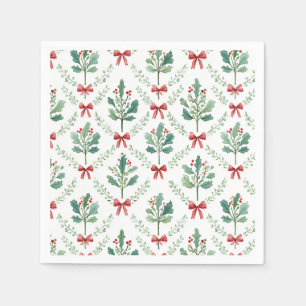 Guardanapo De Papel Feliz Padrão de Natal Napkins Férias Festivas