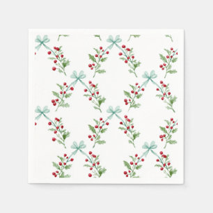 Guardanapo De Papel Feliz Padrão de Natal Napkins Férias Festivas